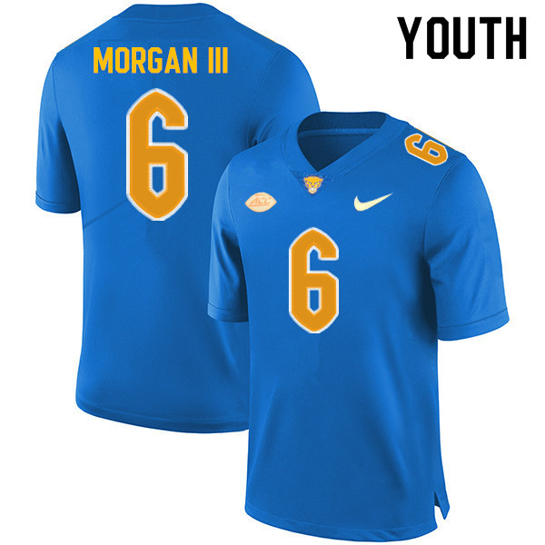 Youth #6 John Morgan III Pitt Panthers College Football Jerseys Sale-Royal